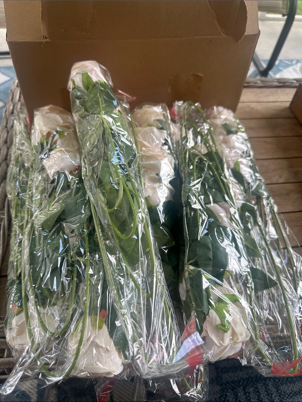 Artificial Rose Stems 11 Packaged  (Pale Pink)
